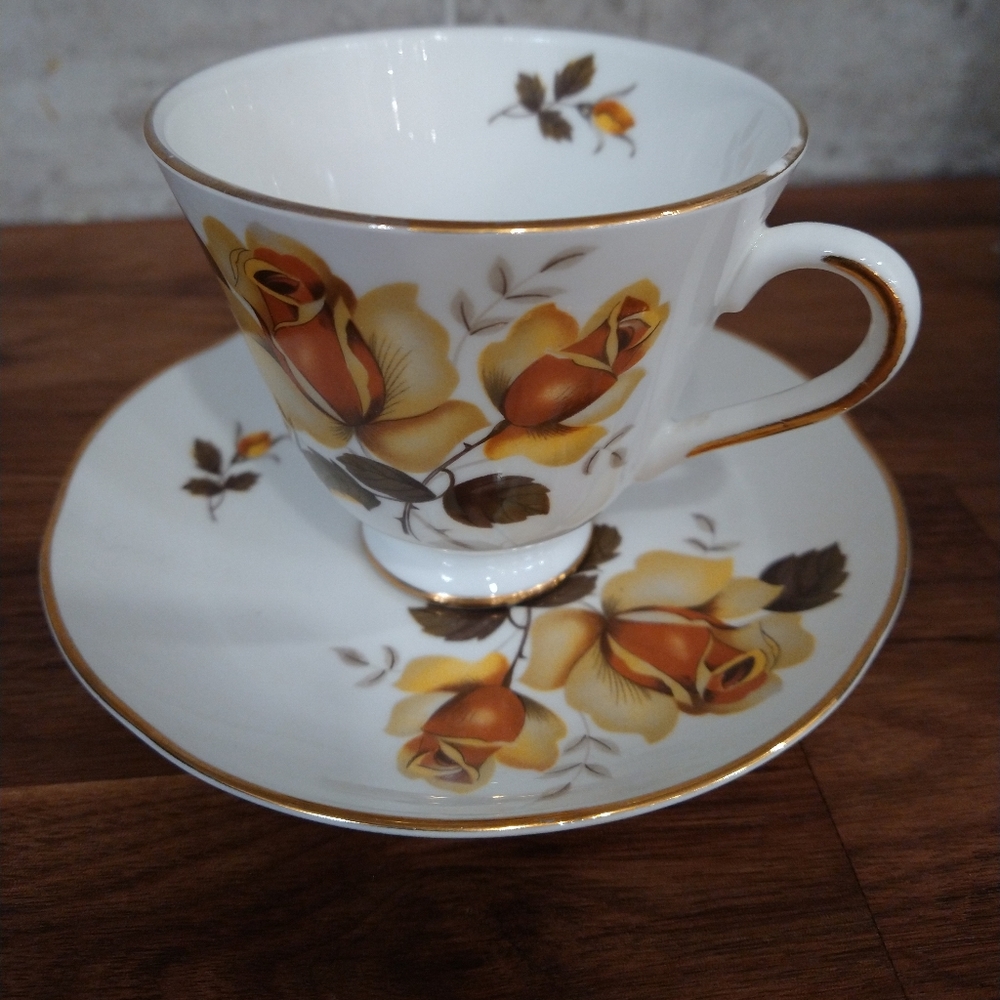 Teacup and saucer Royal Tara fine bone china made in Galway  Ireland